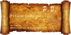 Pitino Diána névjegykártya